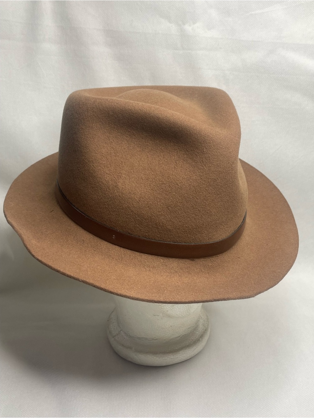 VTG 1985 James Dean Foundation Felt Hat SZ. Large Brown Fedora Indiana Jones Cap